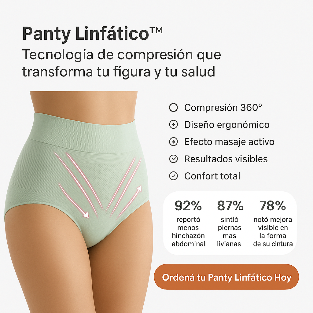 Panty Linfático– Tecnología de compresión que transforma tu figura y tu salud