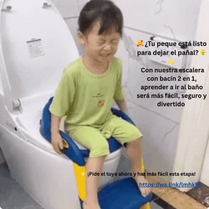Asiento de entrenamiento para bebe 2 en 1, 💧