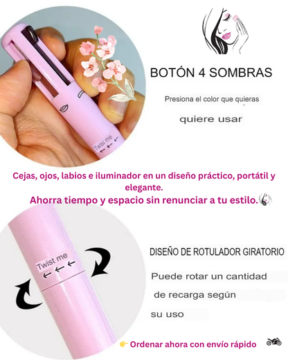 Maquillador 4 en 1 es tu varita secreta