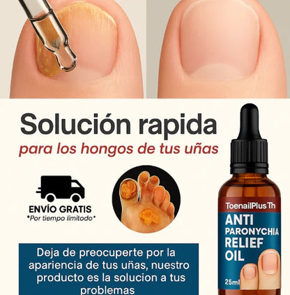 RELIEF OIL Anti Hongos. Con ingredientes naturales.