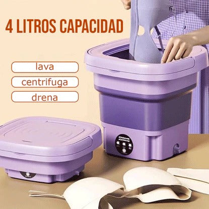 Lavadora Portátil Plegable que Cambiará tu Vida: Ideal para departamentos